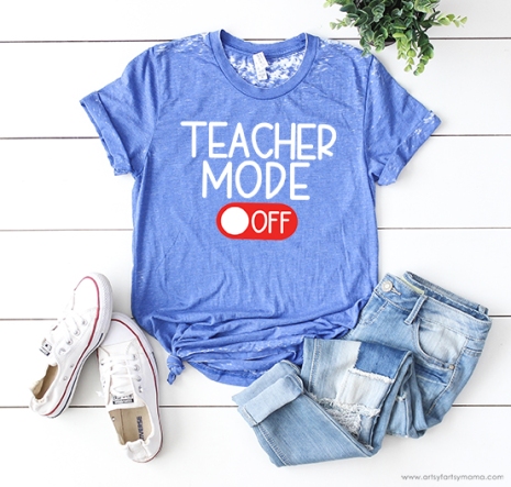 15 free valentine's day svg files. Teacher Mode Shirt With 15 Free End Of School Cut Files Artsy Fartsy Mama