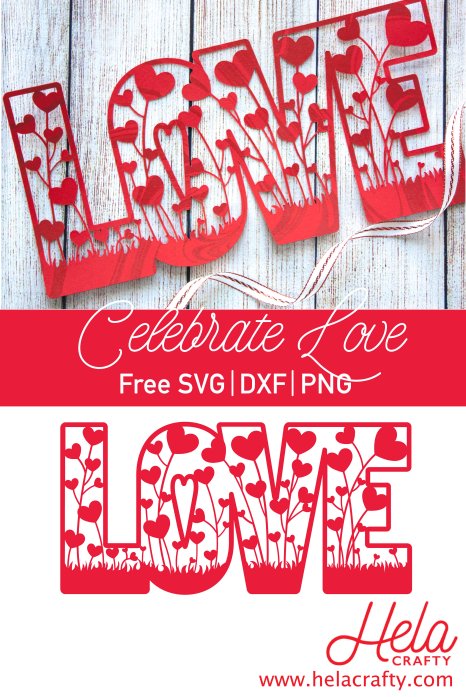 Free commercial use valentine's day, 'you are my happily ever after', svg cut. Love Hearts Valentine Decor Free Svg Dxf Png Cut Files For Cricut Silhouette Cameo Glowforge Hela Crafty